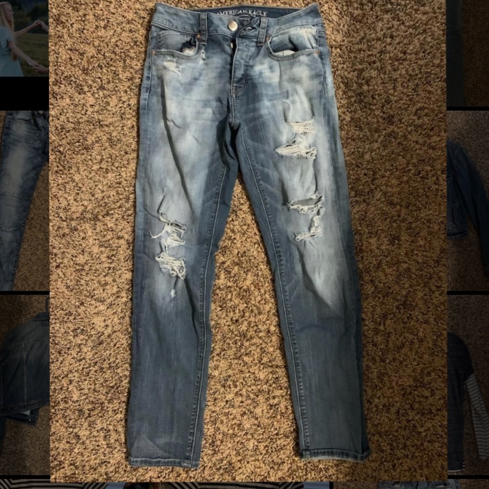 American Eagle denim X cafe jeans.